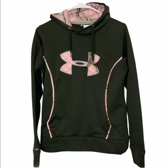 Under Armour Womens Hooded Sweatshirt Small Green - Picture 1 of 6